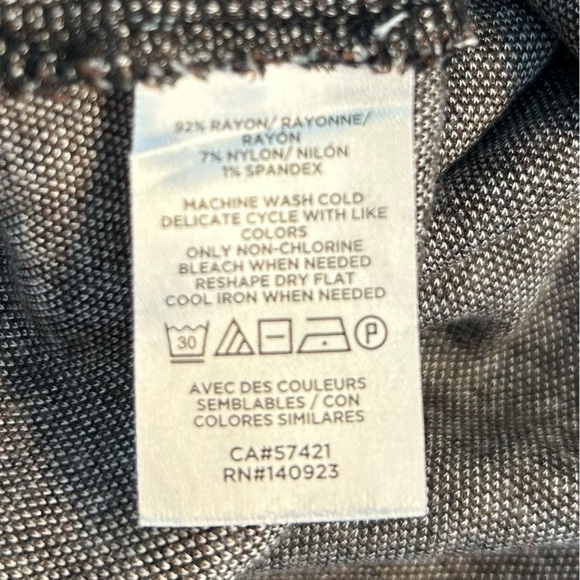 Lou & Grey for LOFT Black, Brown Houndstooth Mock Neck Top & Ponte Leggings Sz M - Picture 9 of 14